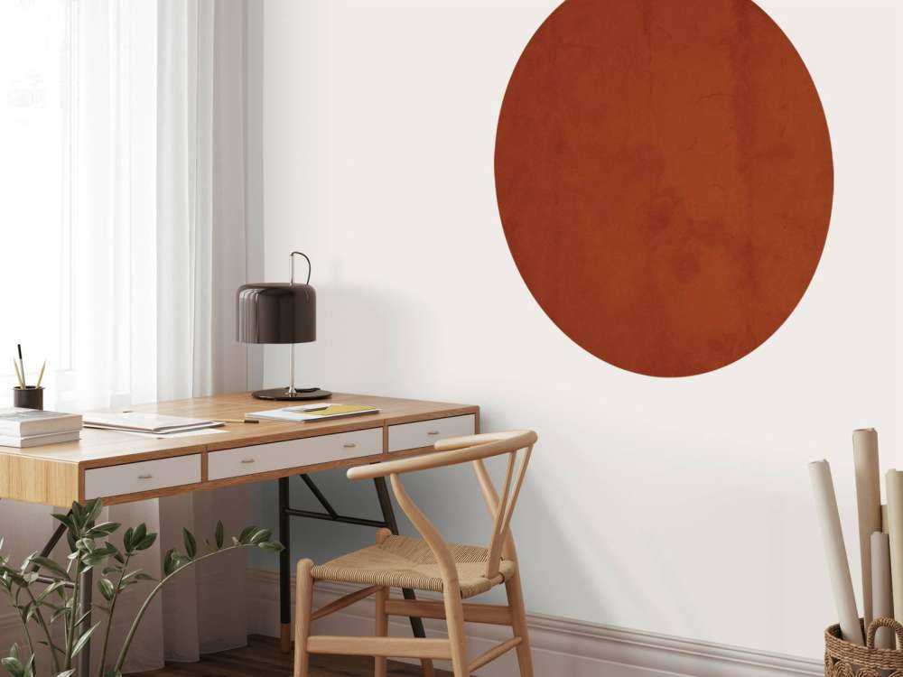 Béton rouge cuivré