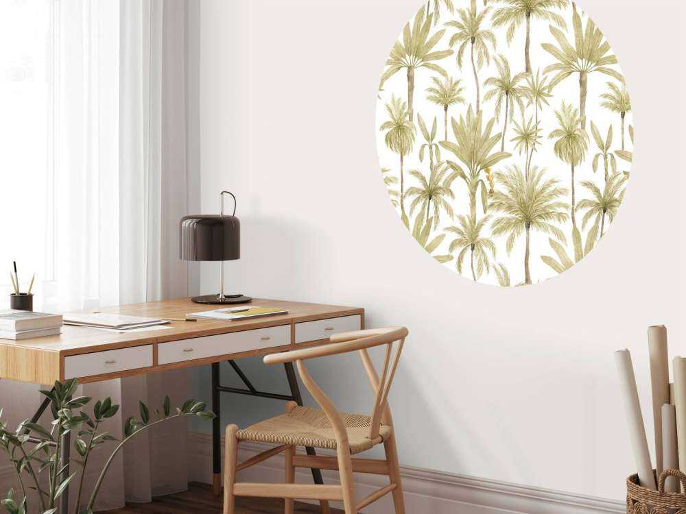 Arbres tropicaux en aquarelle