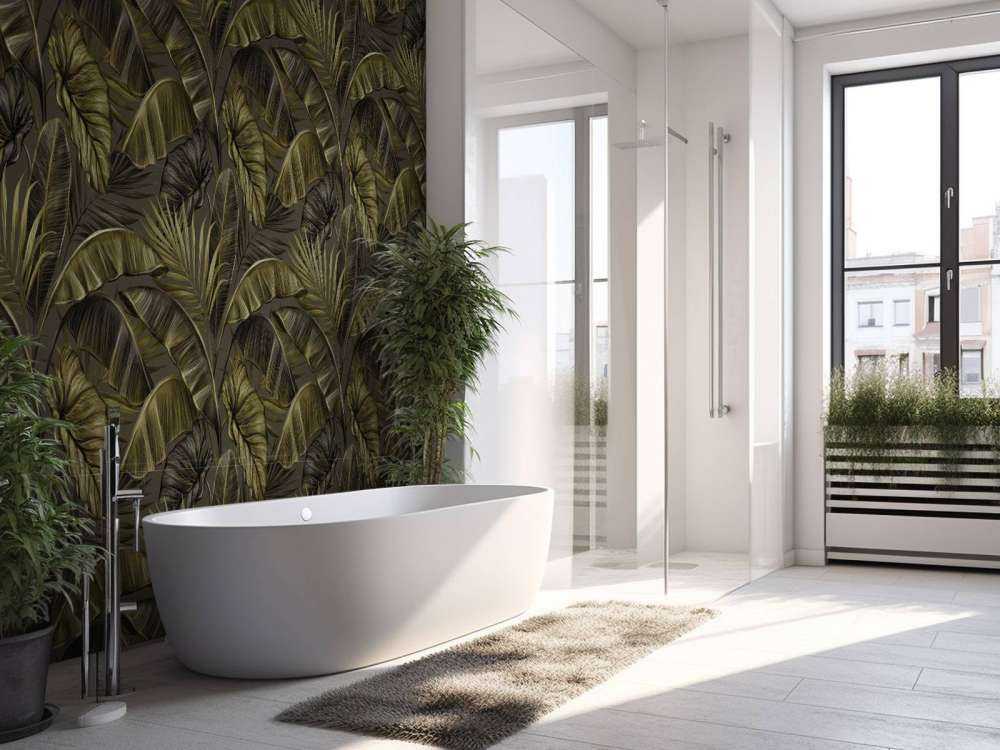 Feuilles de bananier foncé