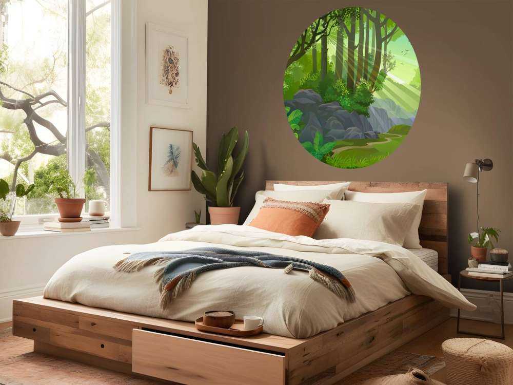 Rayons de soleil dans la jungle