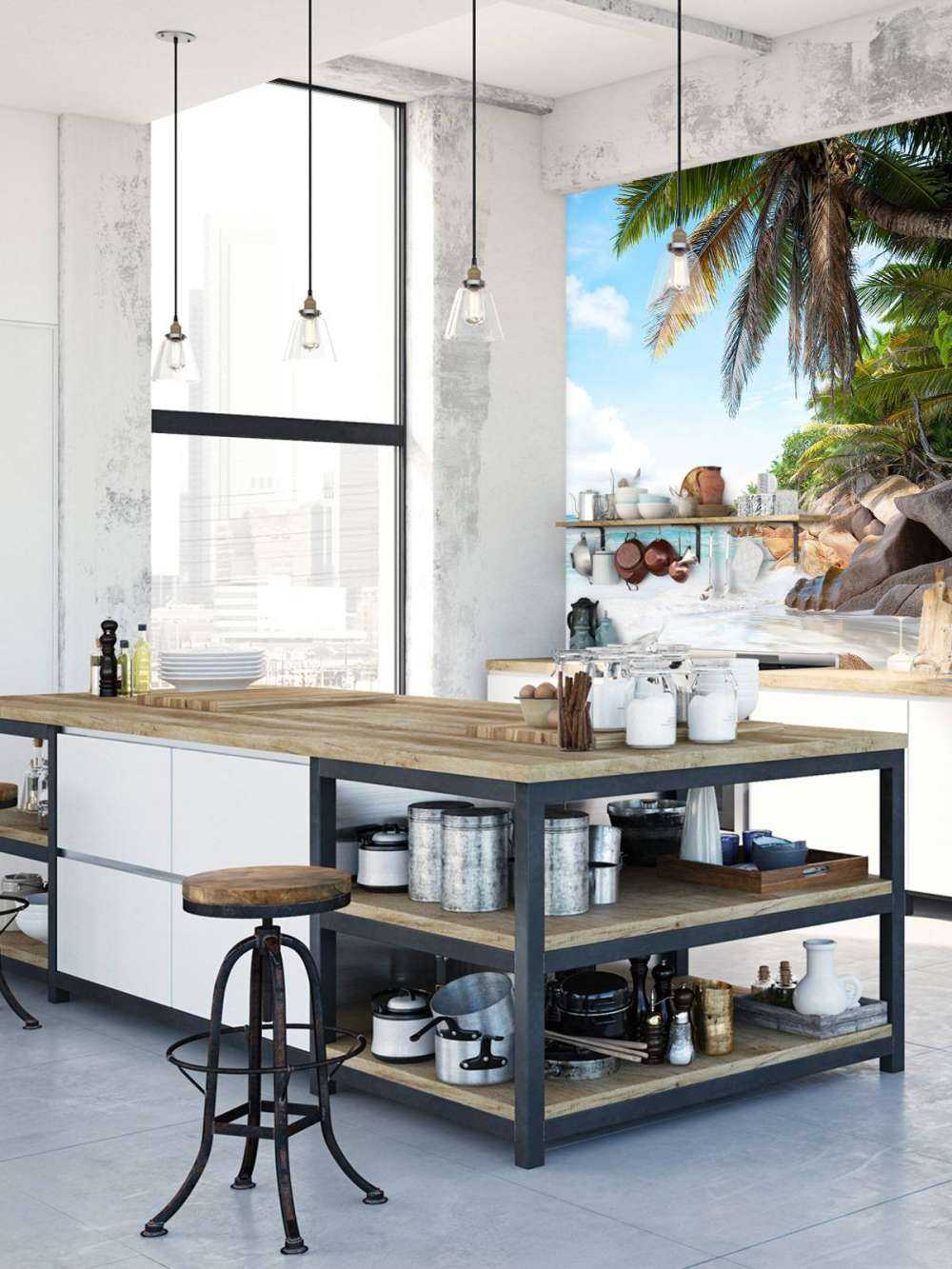 Belle plage de sable tropical