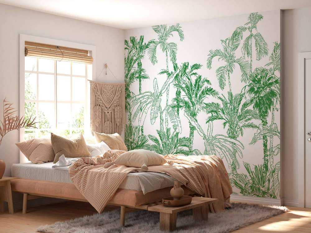 Illustration de la jungle verte