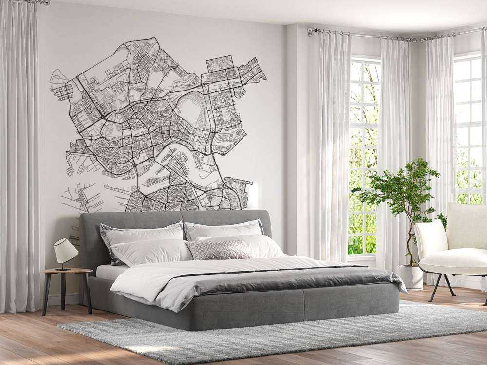 Carte de Rotterdam, blanc