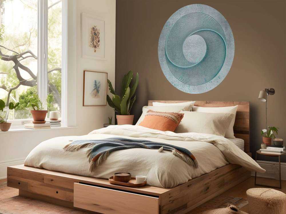 Geometrical line art circle