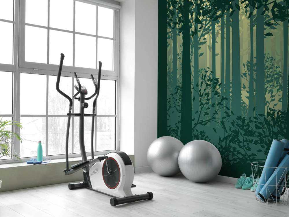 Paysage forestier abstrait