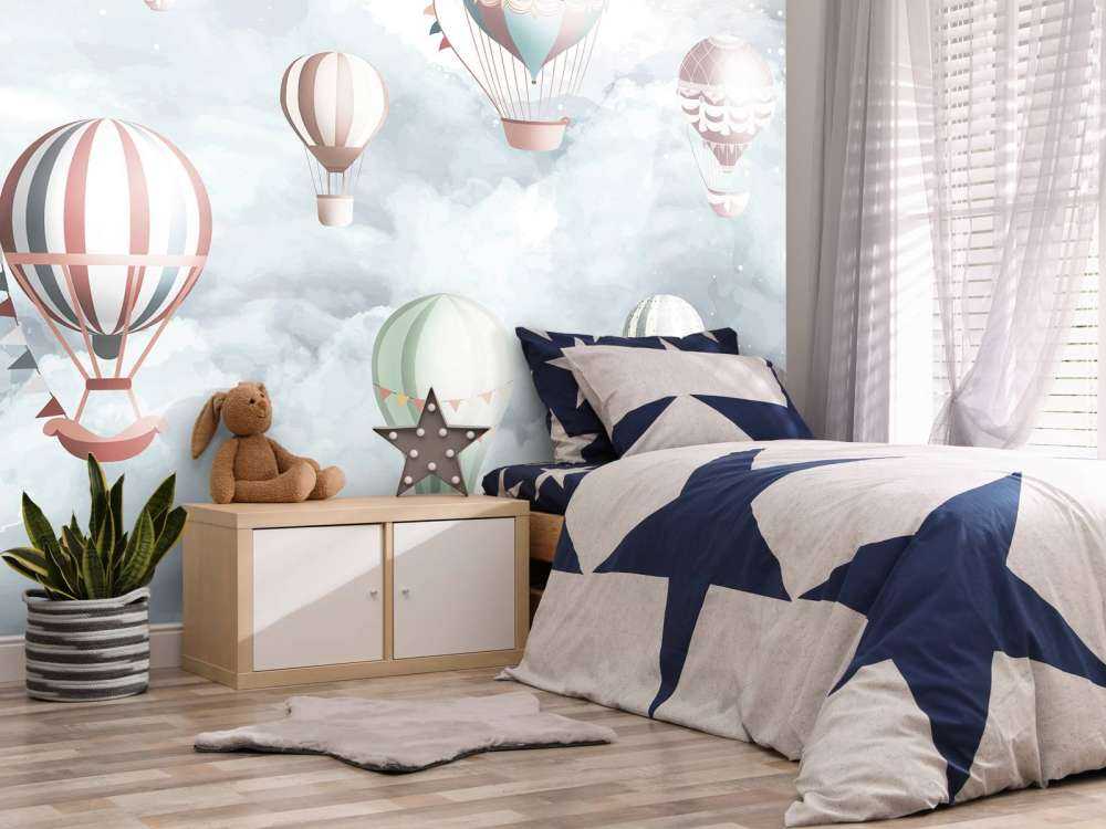 Dans les nuages bleus