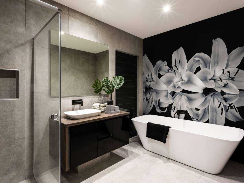 Fleurs en noir et blanc