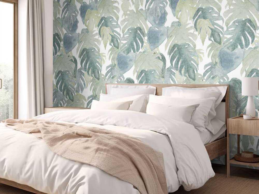 Palmiers tropicaux à l'aquarelle