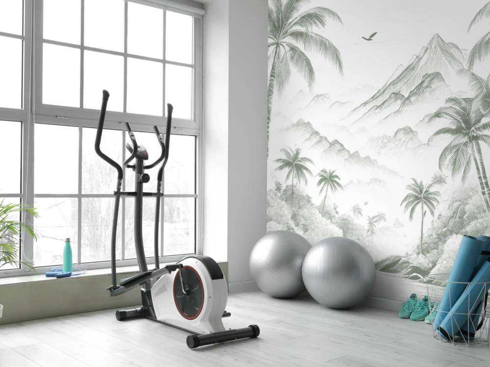 Baie Paisible aux Palmiers, vert