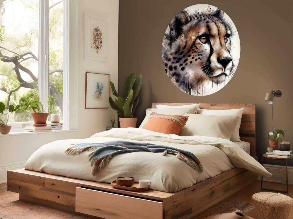 Guépard à l'aquarelle