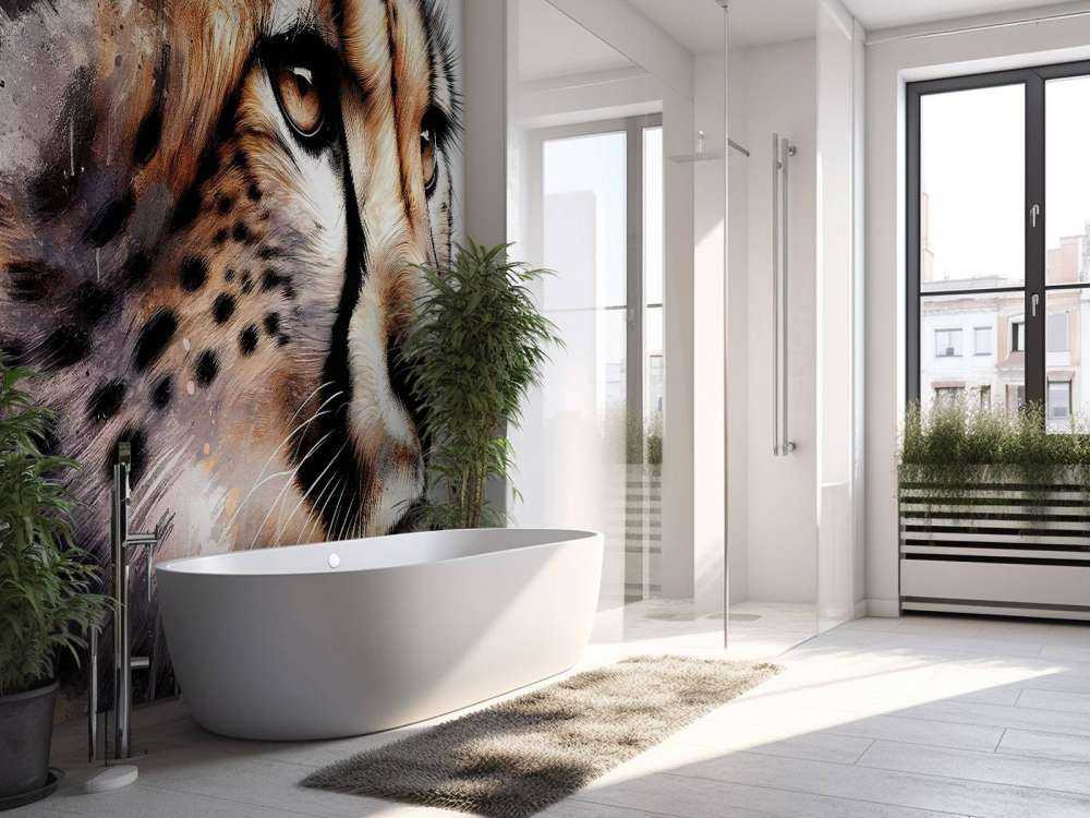 Guépard à l'aquarelle