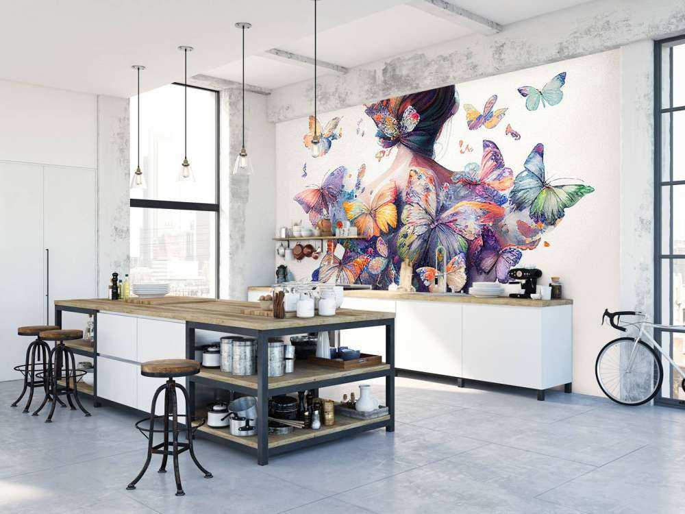 Corps de Femme Papillon Aquarelle #1