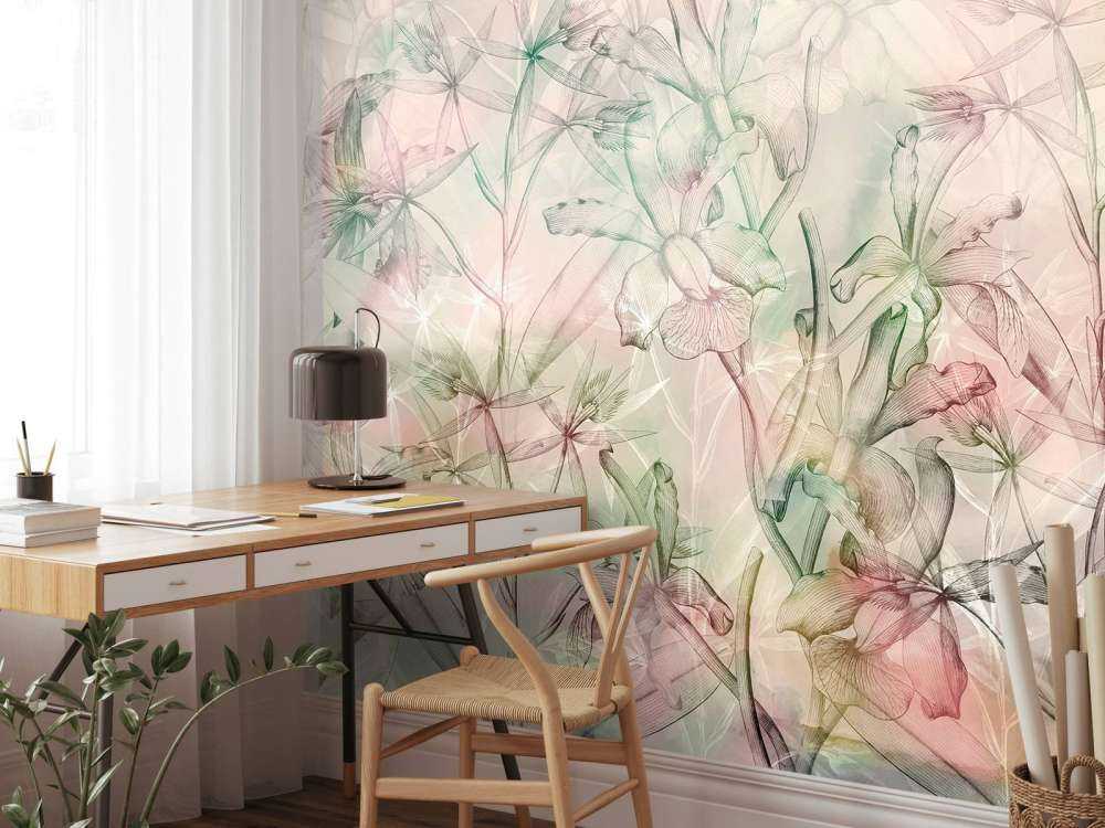 Mirage d'orchidées en pastels doux