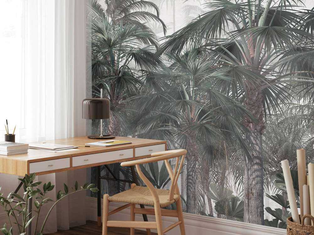 Sérénité Crépusculaire des Palmiers