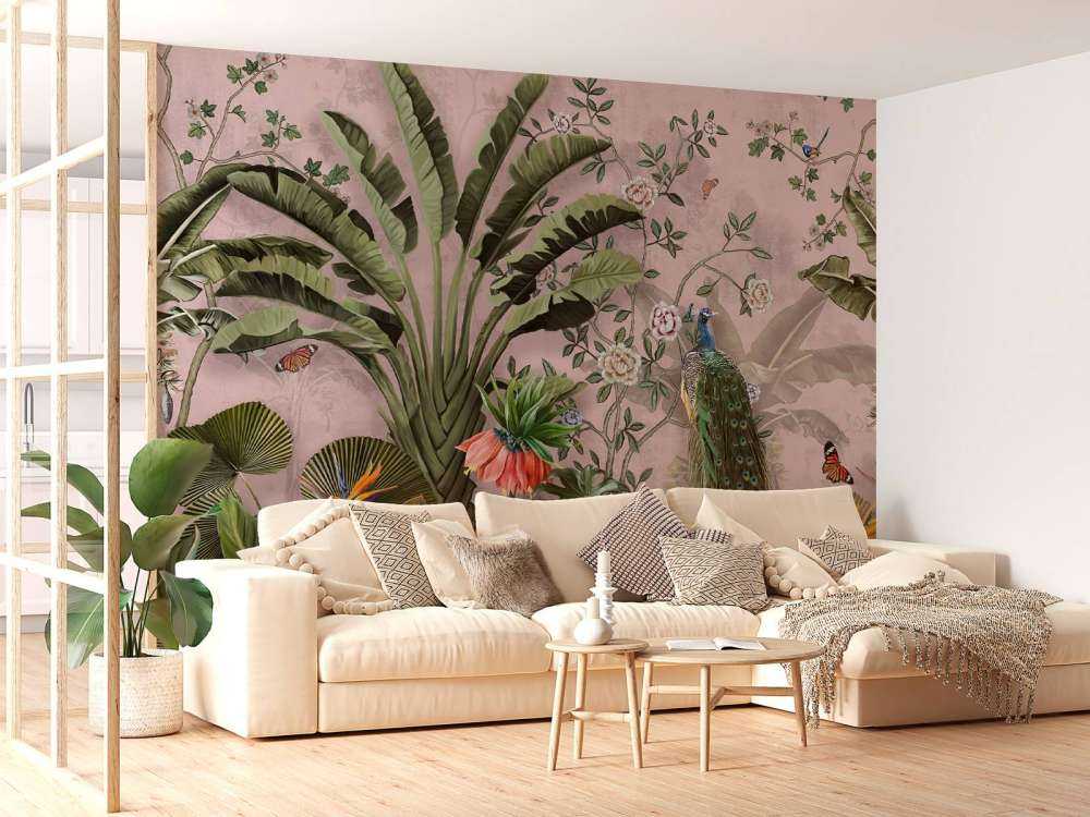 Paon dans la Beauté Tropicale