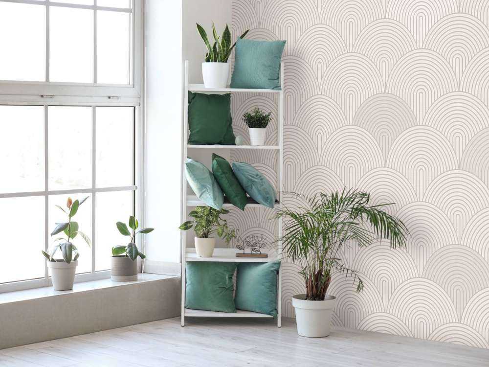 Arches et courbes Boho - beige neutre