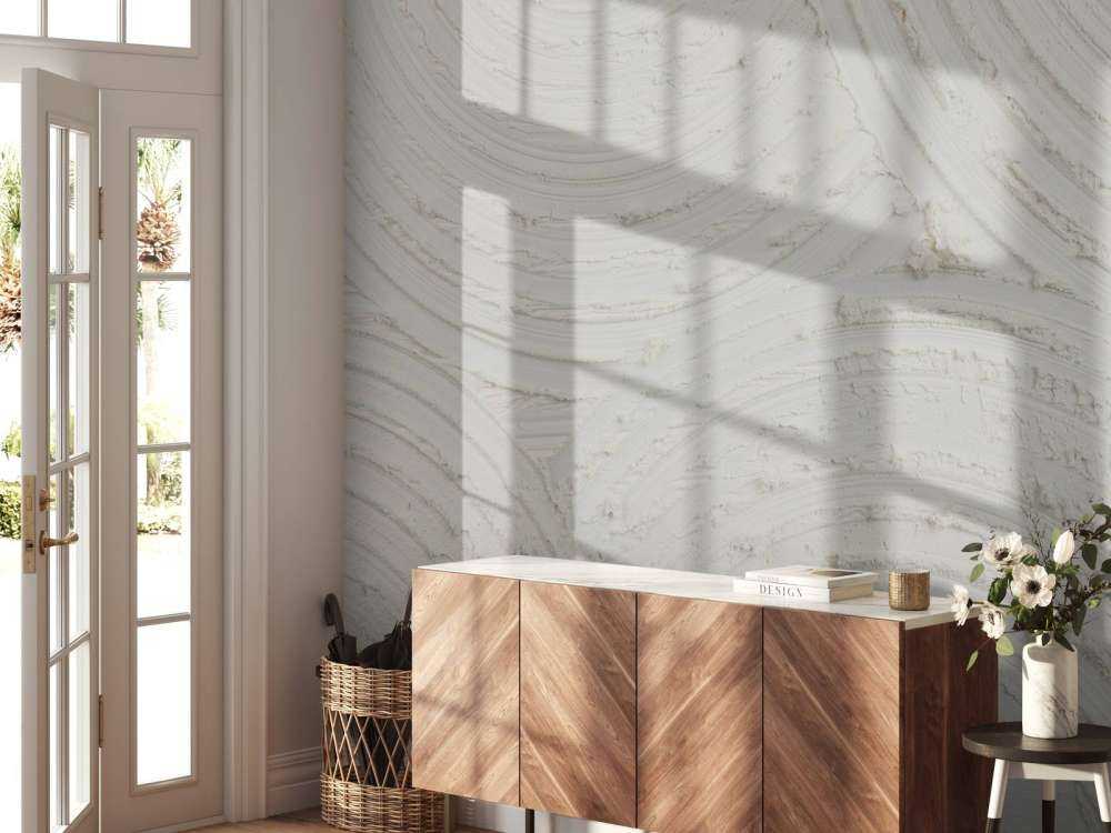 Cercles Zen avec structure en blanc cassé