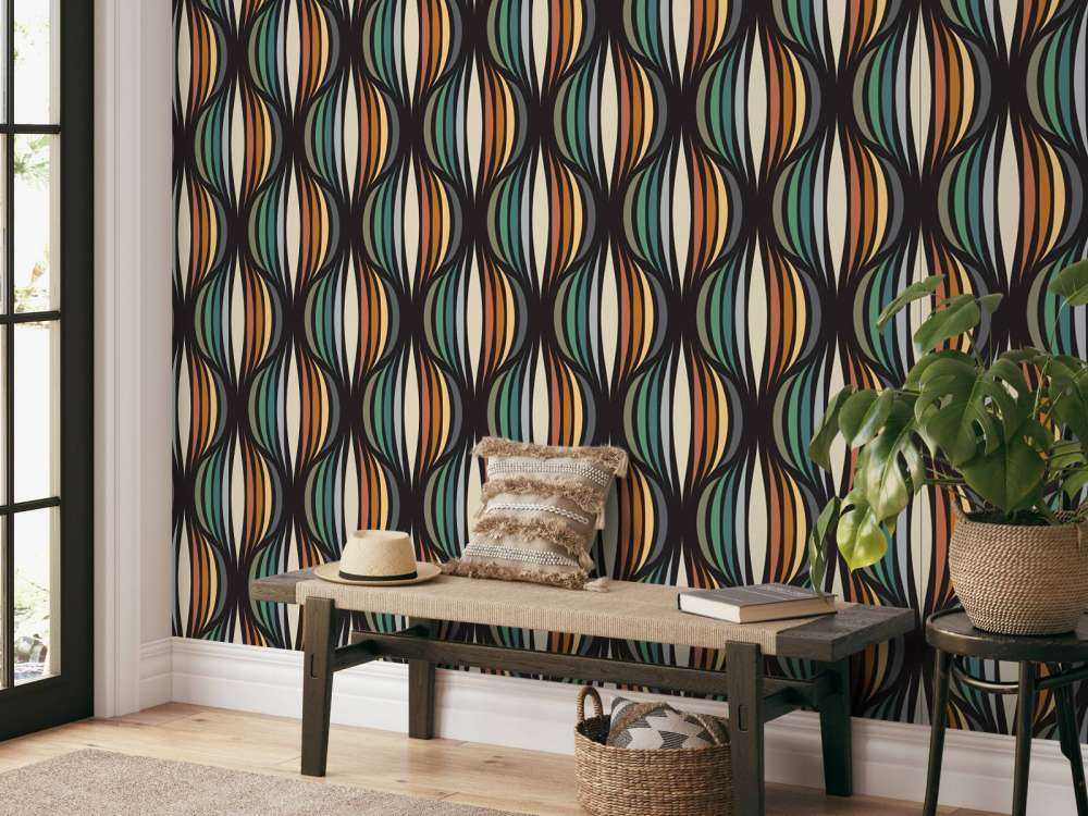 Motif de style rétro