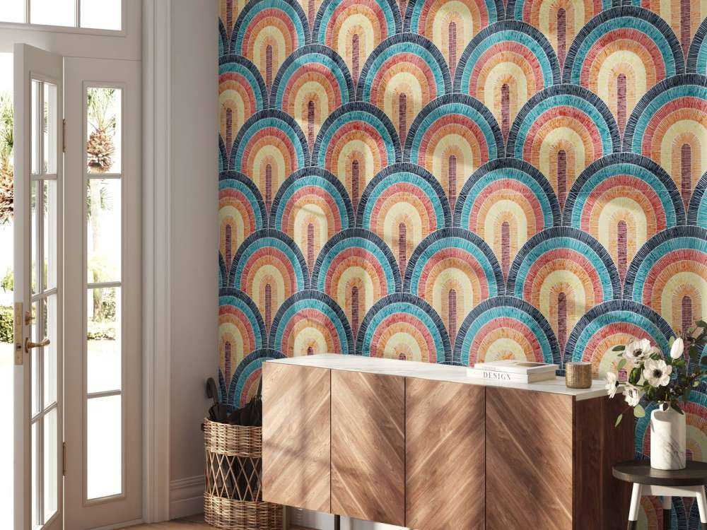 Imprimé bohème ondulé