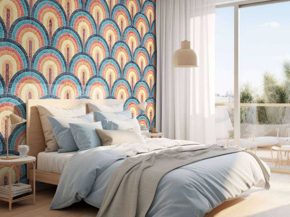 Imprimé bohème ondulé