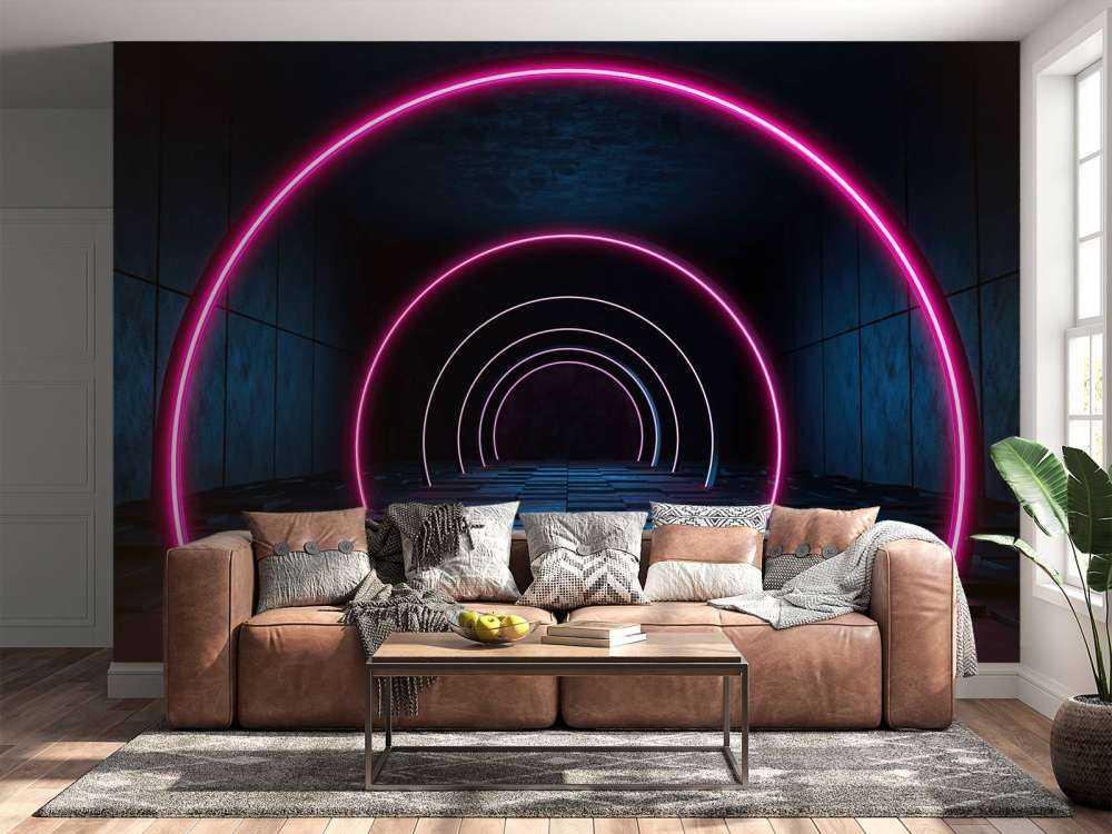 Couloir moderne et futuriste