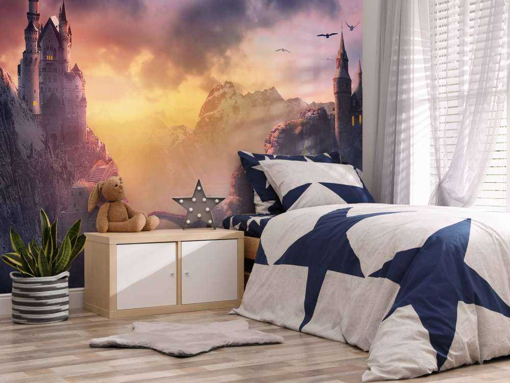 Château au coucher du soleil