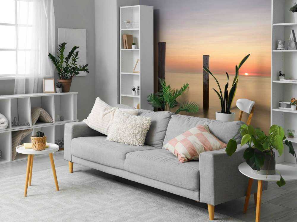 Trois poteaux en bois