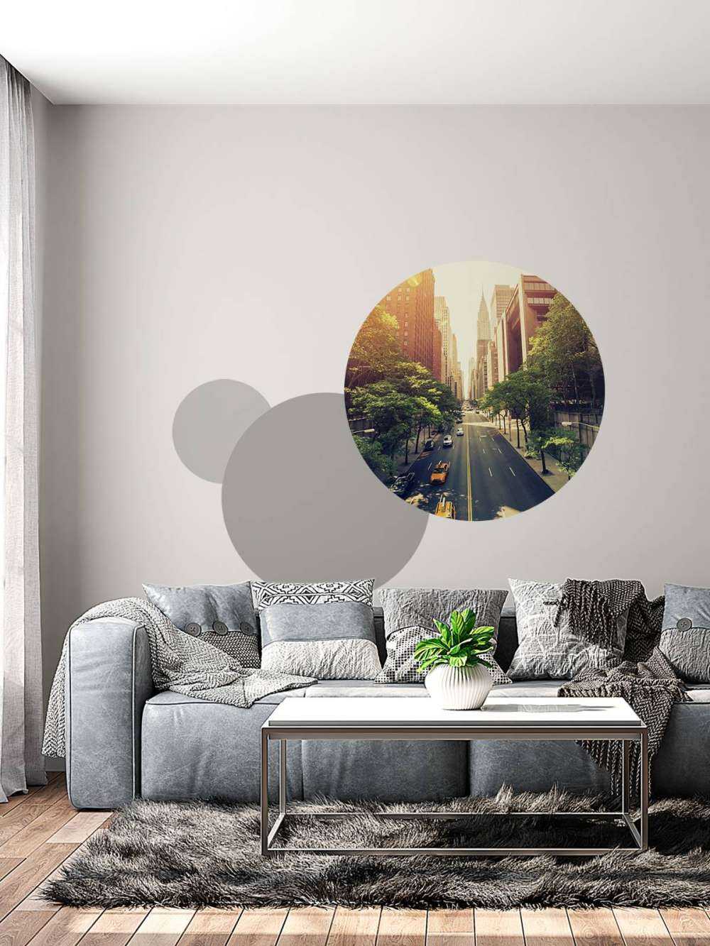 Autoroute à travers une ville