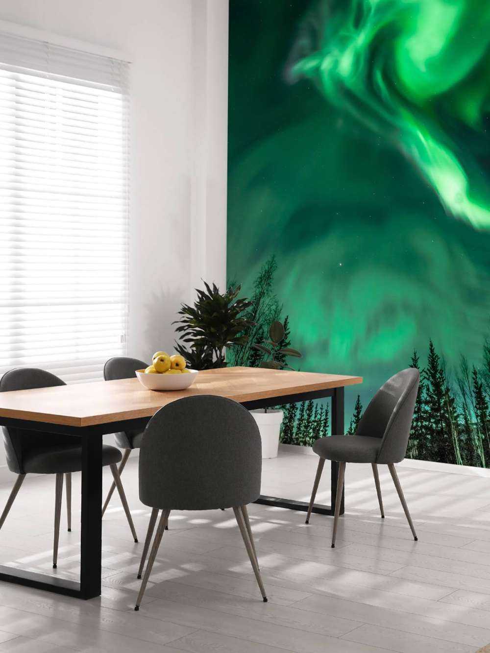 Aurore boréale en spirale