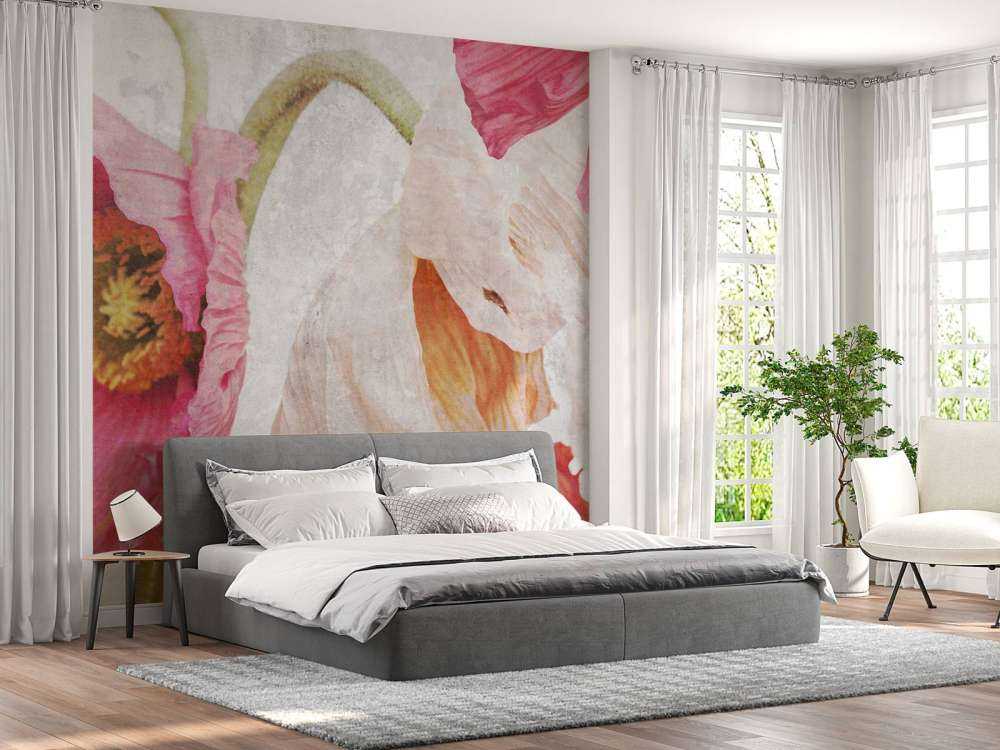 Coquelicots dansants dans l'air d'été