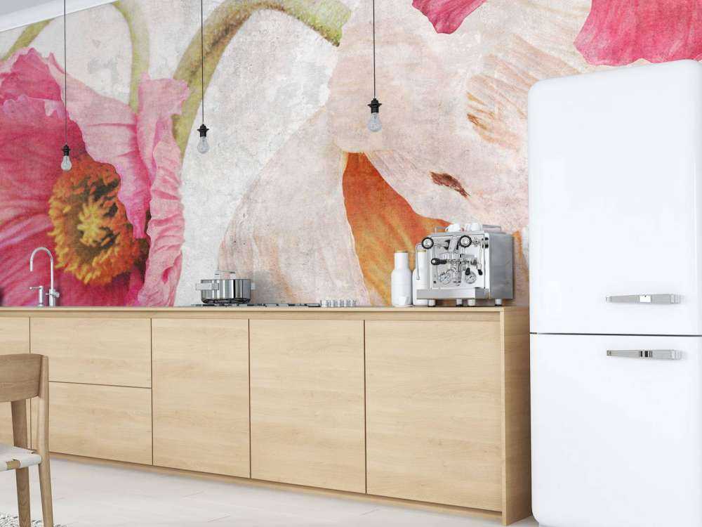 Coquelicots dansants dans l'air d'été