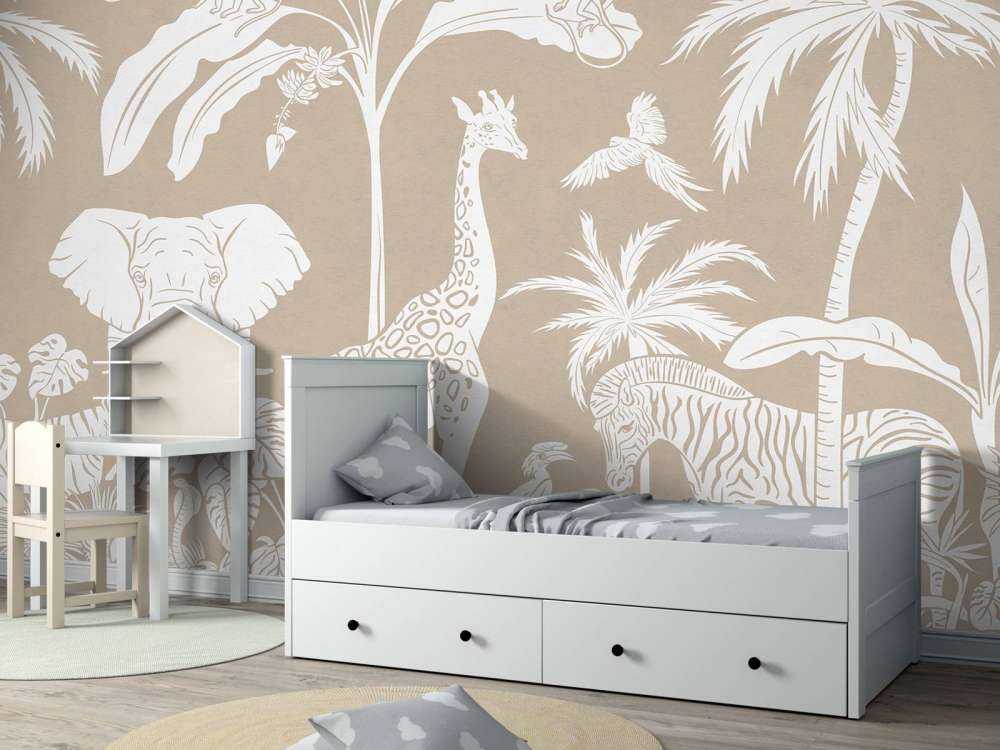 Jungle Monochrome - Marron