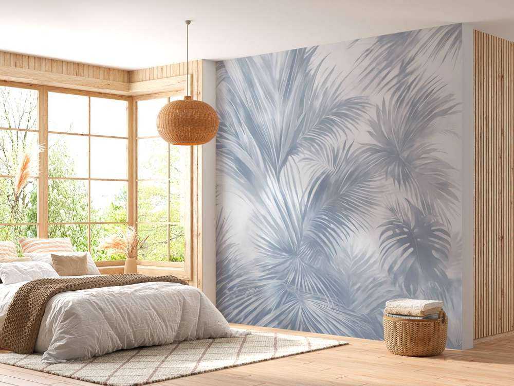 Palm Extravaganza Bleu