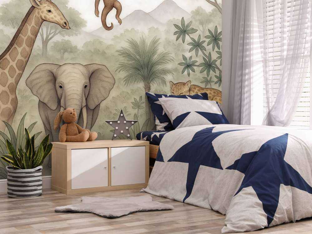 Amis de la jungle en couleur