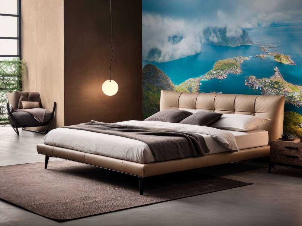 Arc-en-ciel au-dessus des îles du fjord