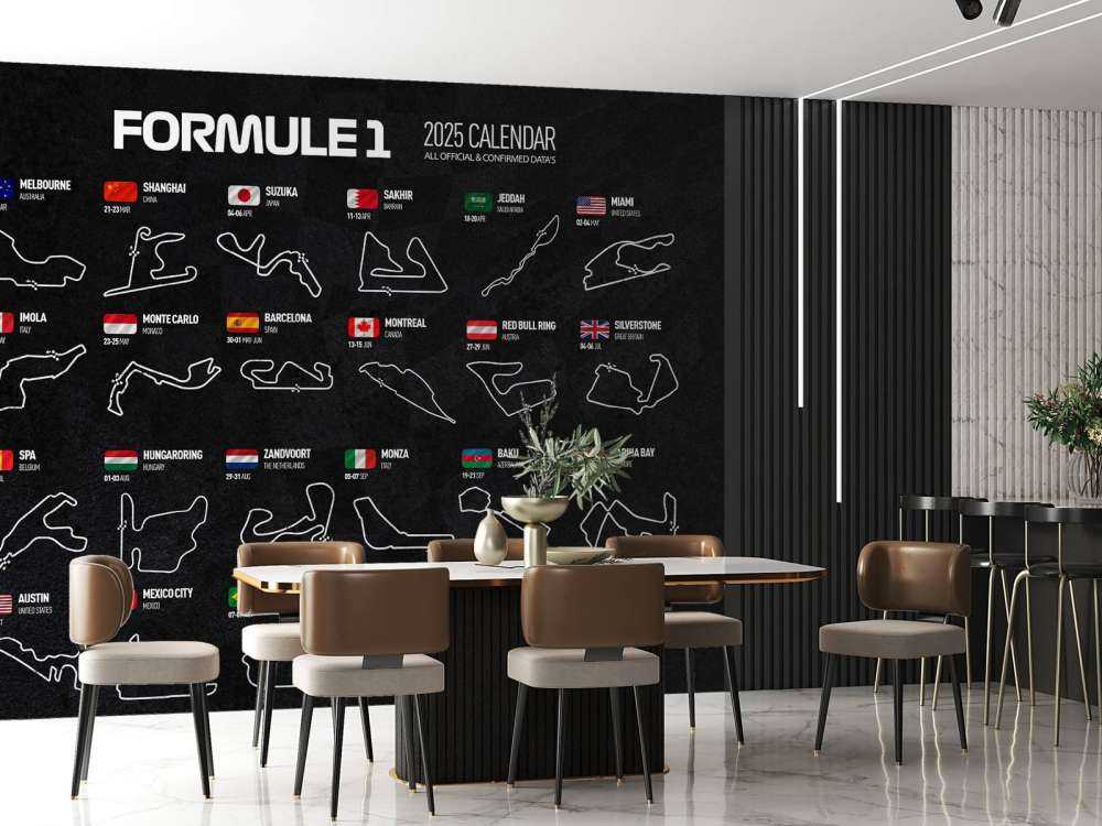 Formule 1 2025 - Carte des données