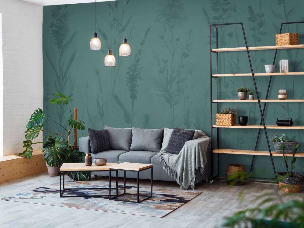 Lavande Clair Seamless Vert Foncé