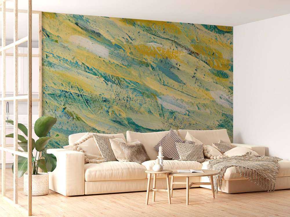 Coups de peinture colorées