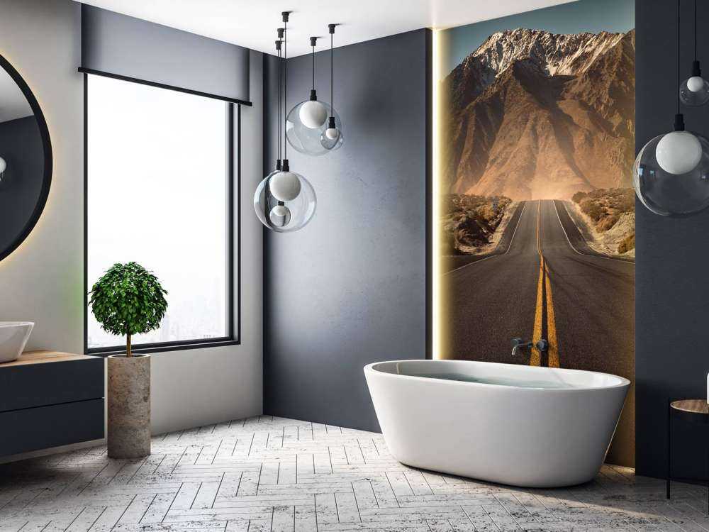 Chemin à travers les montagnes