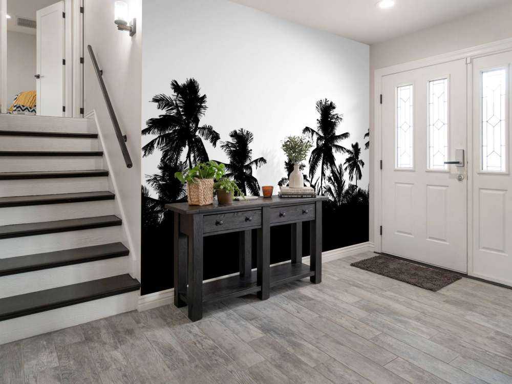 Silhouette de palmiers