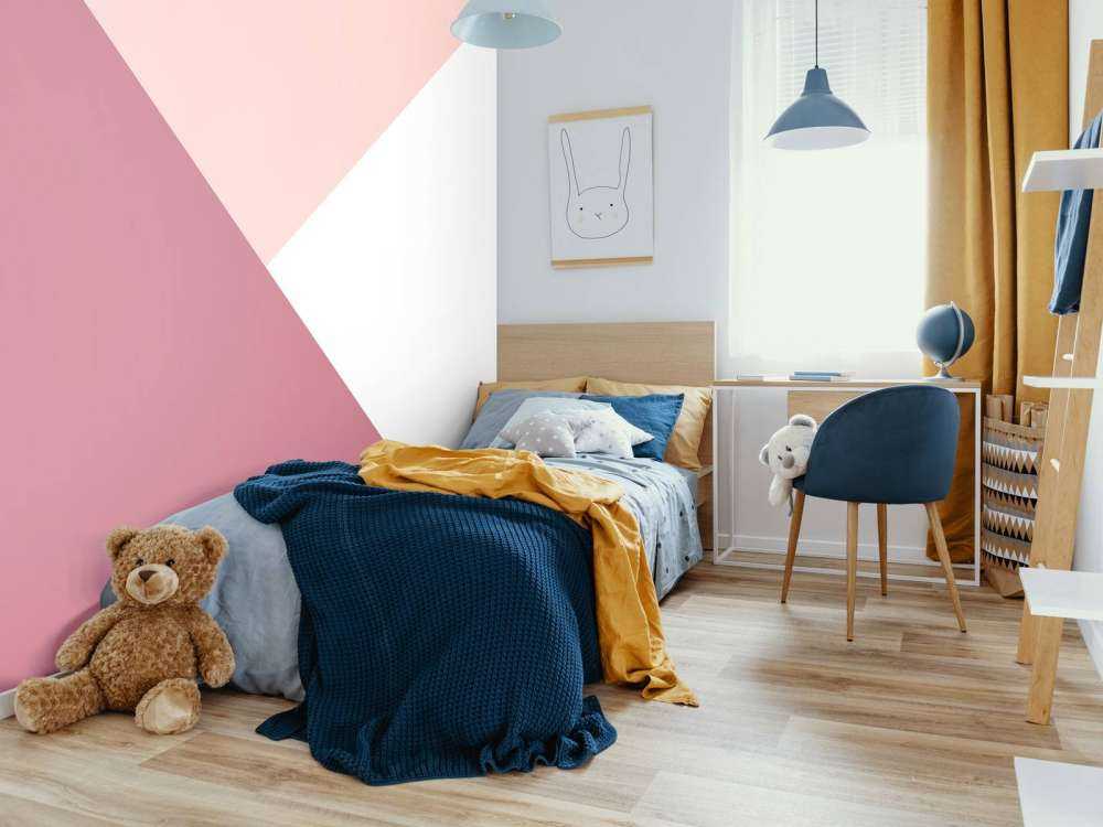 Triangles dans les tons de rose