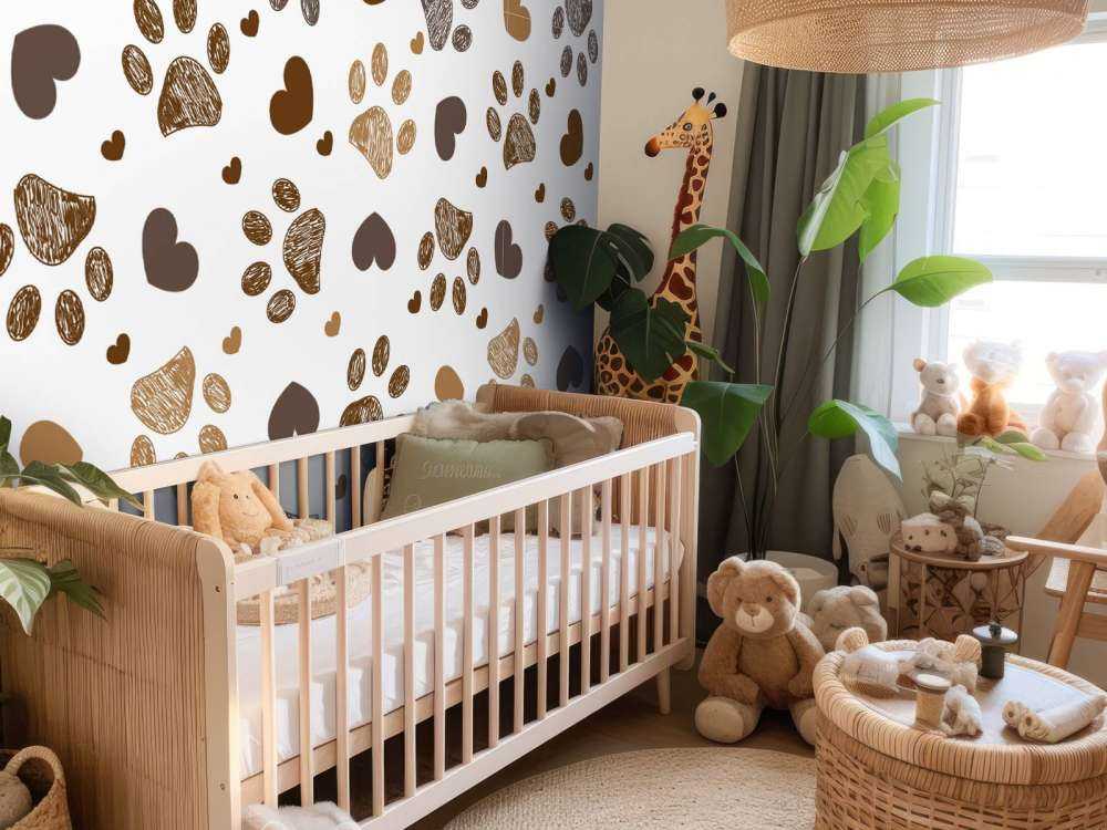 Pieds de chiens bruns