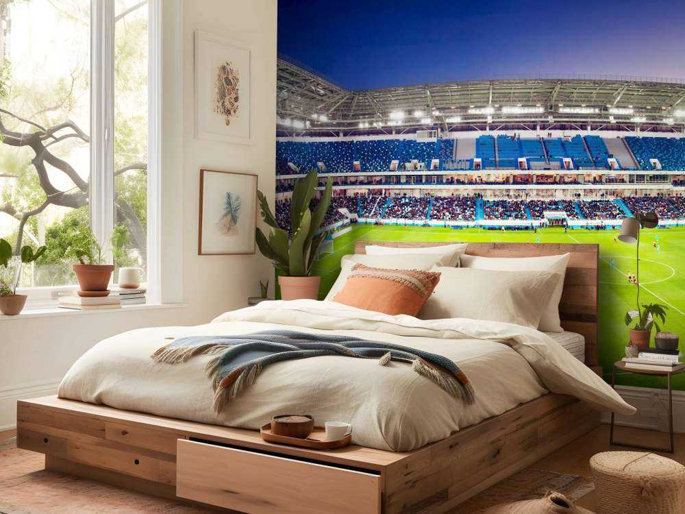 Panorama du stade de football