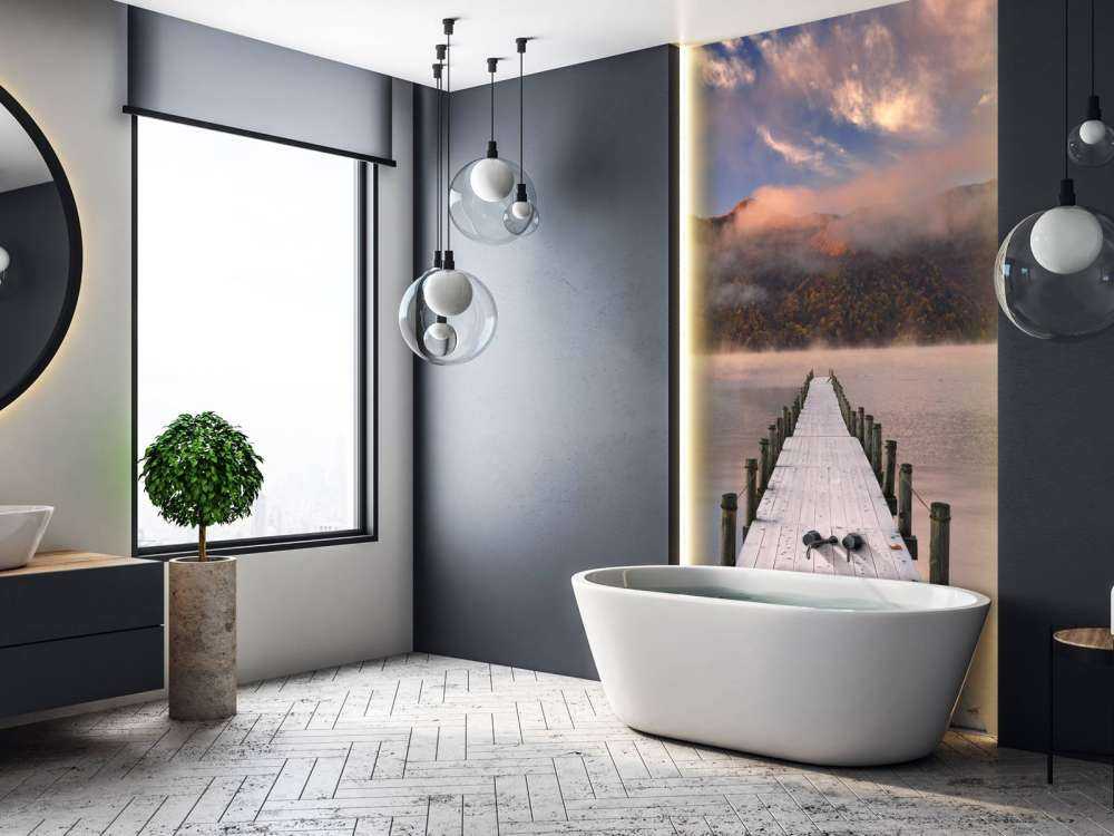 Echafaudage au lever du soleil