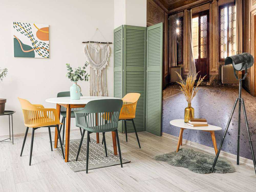 Palais en ruines abandonné