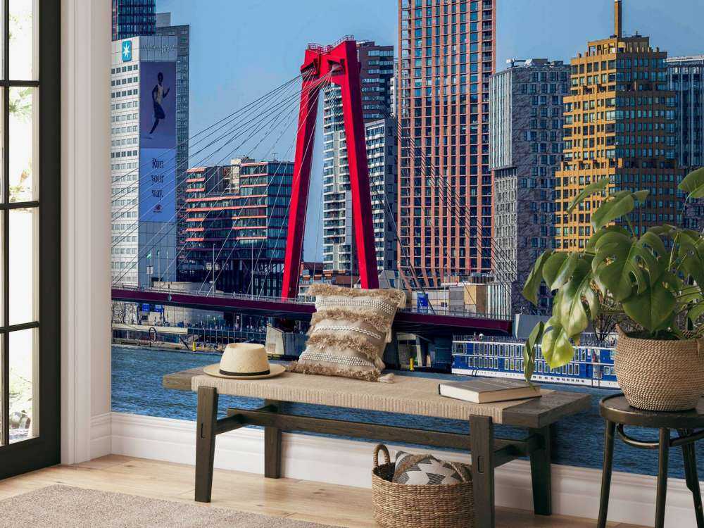 Willemsbrug et la skyline de Rotterdam