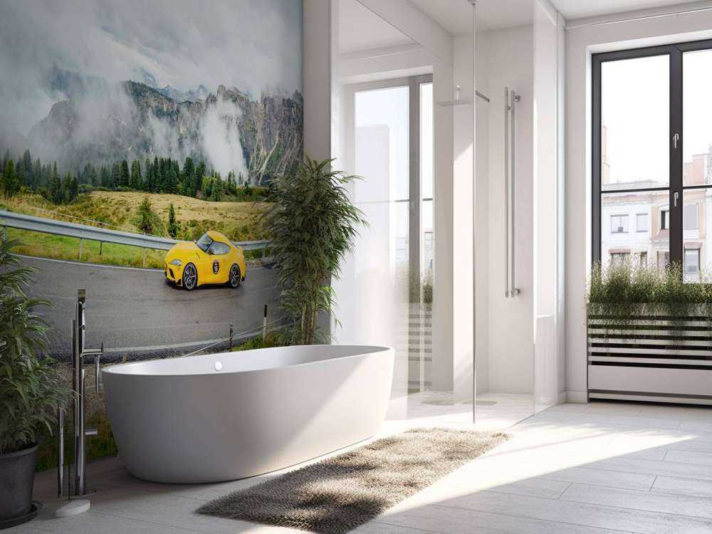 Voitures de sport dans les Dolomites