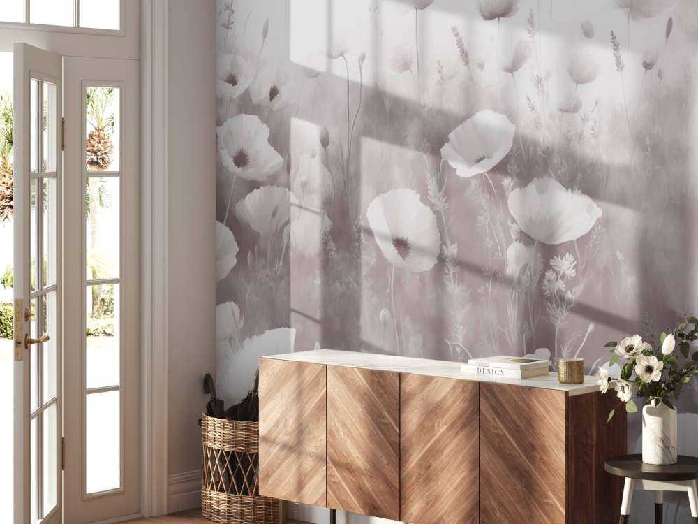 Danse de fleurs sauvages - rose