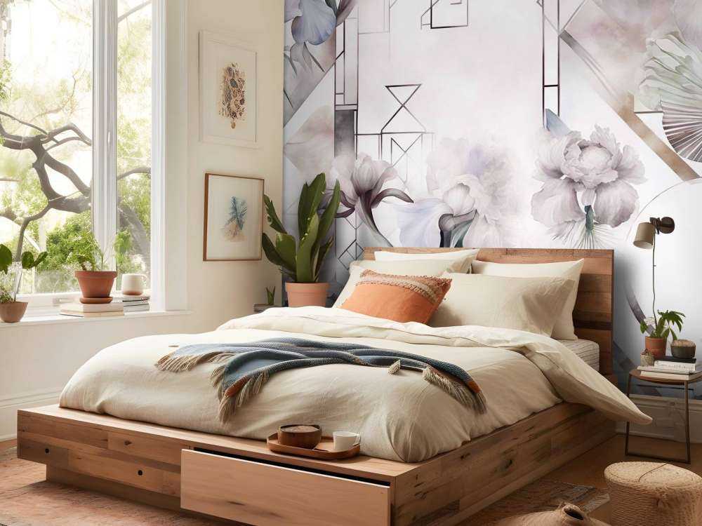 Géométrie Aquarelle Beige