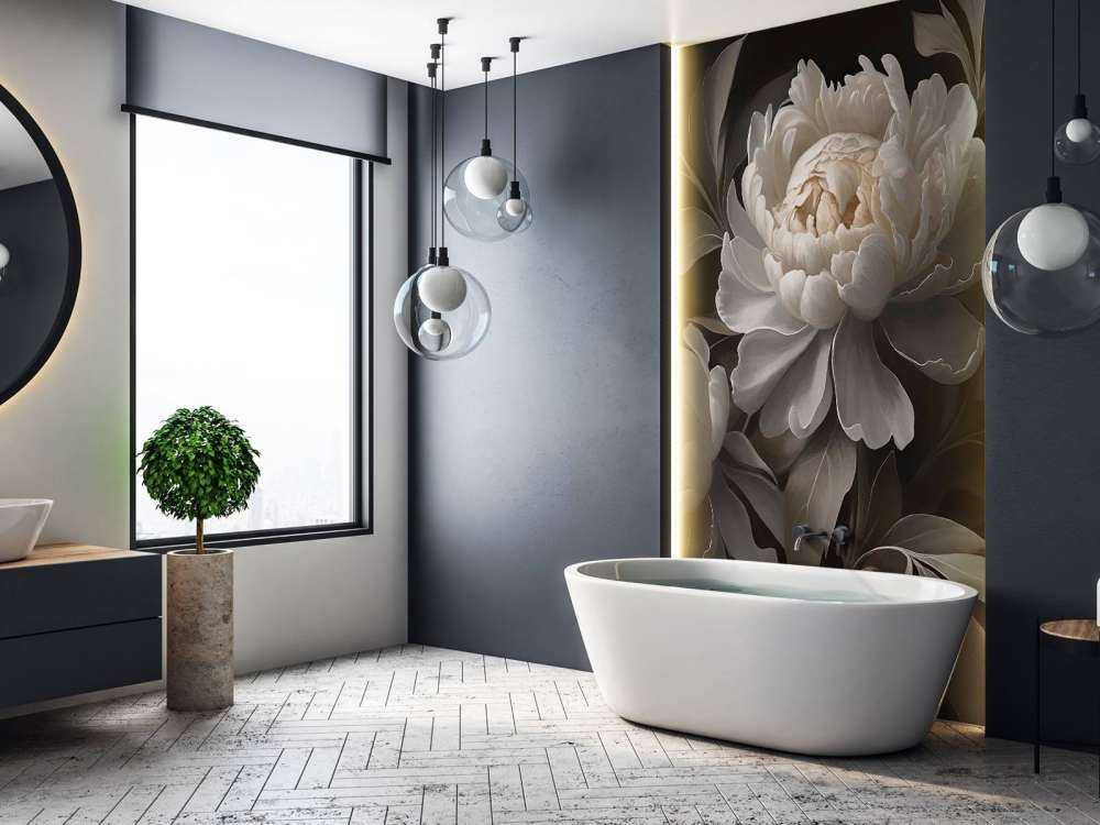 Pivoines sombres au clair de lune